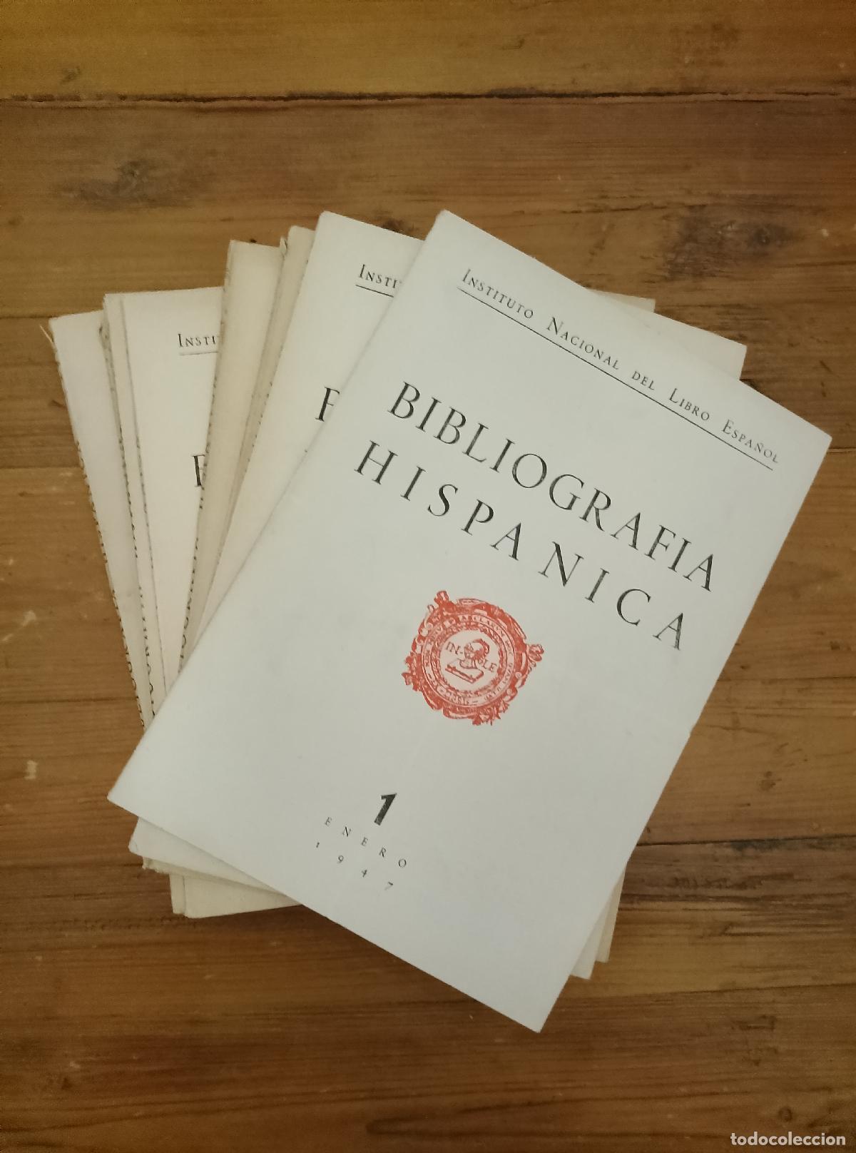 Livros em segunda m&atilde;o: vvaa - BIBLIOGRAF&Iacute;A HISP&Aacute;NICA. A&ntilde;o VI. Tomo VII. N&uacute;m. I, II, III, IV, V, VI, VII, VIII, IX, X, XI y