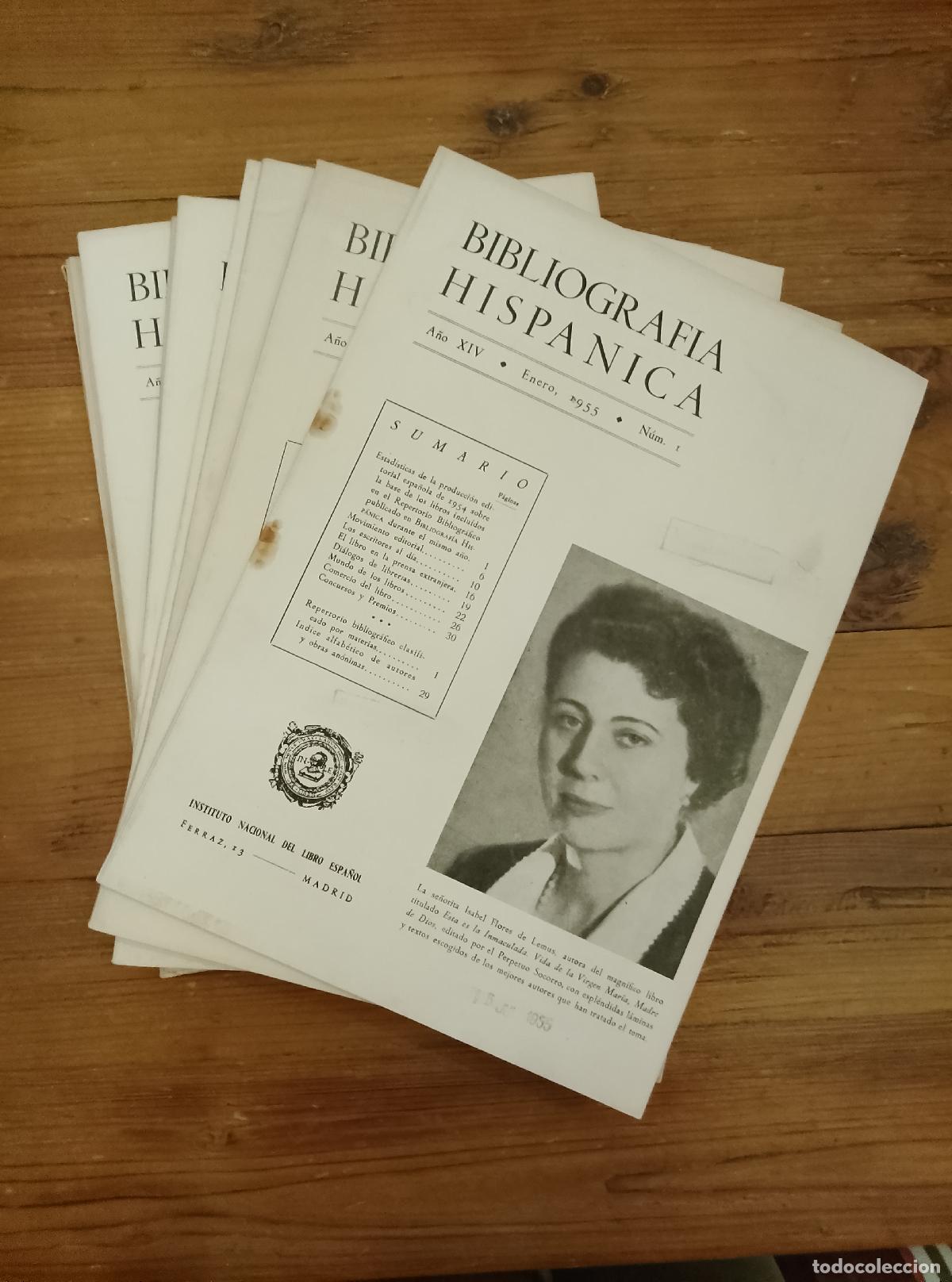 Livros em segunda m&atilde;o: vvaa - BIBLIOGRAF&Iacute;A HISP&Aacute;NICA. A&ntilde;o XIV. N&uacute;m. I, II, III, IV, V, VI, VII, VIII, IX, X, XI y XII. A&ntilde;o