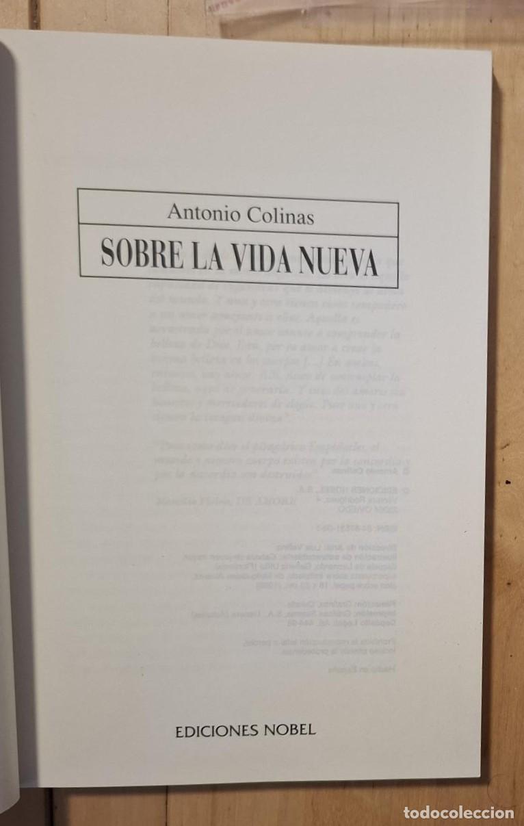 Libros: Antonio Colinas - SOBRE LA VIDA NUEVA - Foto 2