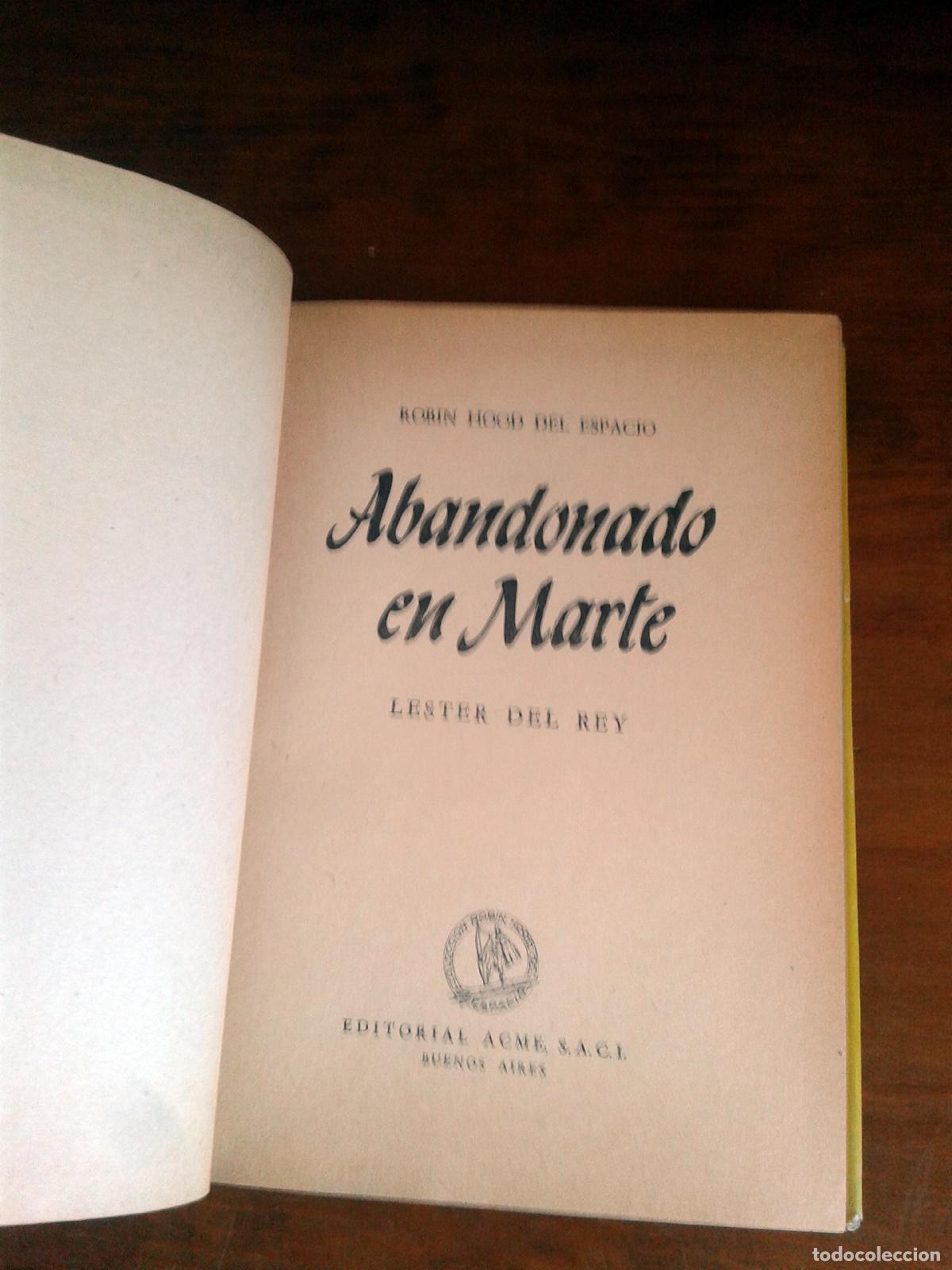 Libros: Lester del Rey - ABANDONADO EN MARTE - Foto 4