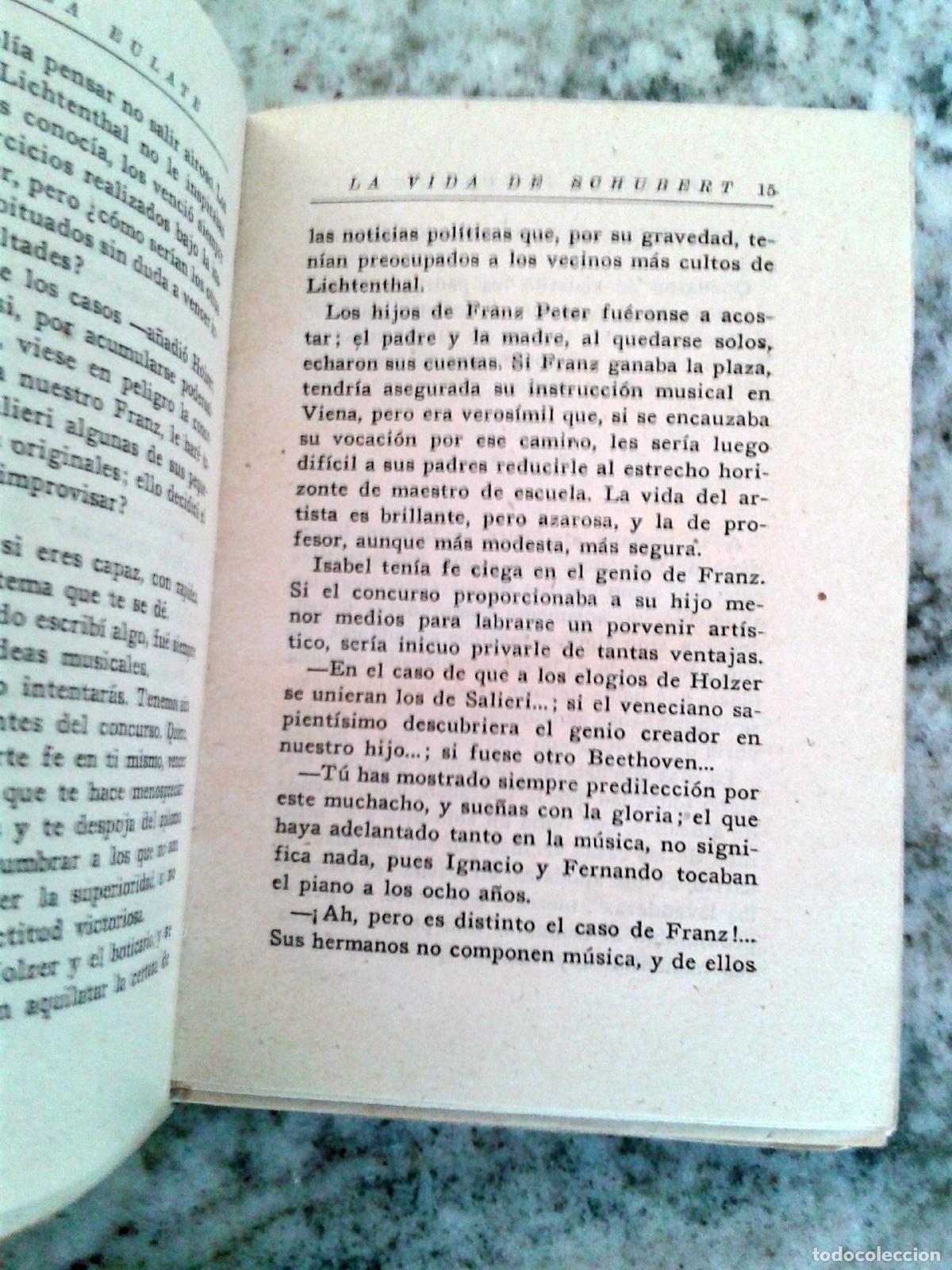 Libros: Carmela Eulate - LA VIDA HUMILDE Y GLORIOSA DE SCHUBERT - Foto 2