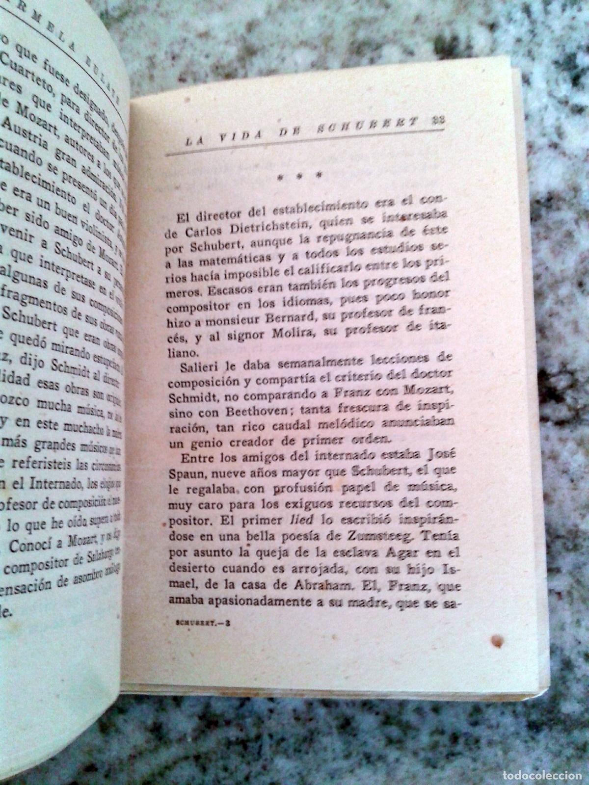 Libros: Carmela Eulate - LA VIDA HUMILDE Y GLORIOSA DE SCHUBERT - Foto 3