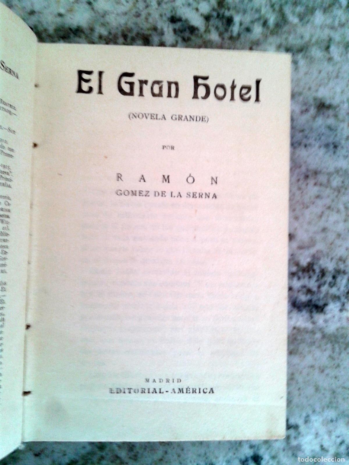 Libros: Ram&oacute;n G&oacute;mez de la Serna - EL GRAN HOTEL - Foto 5
