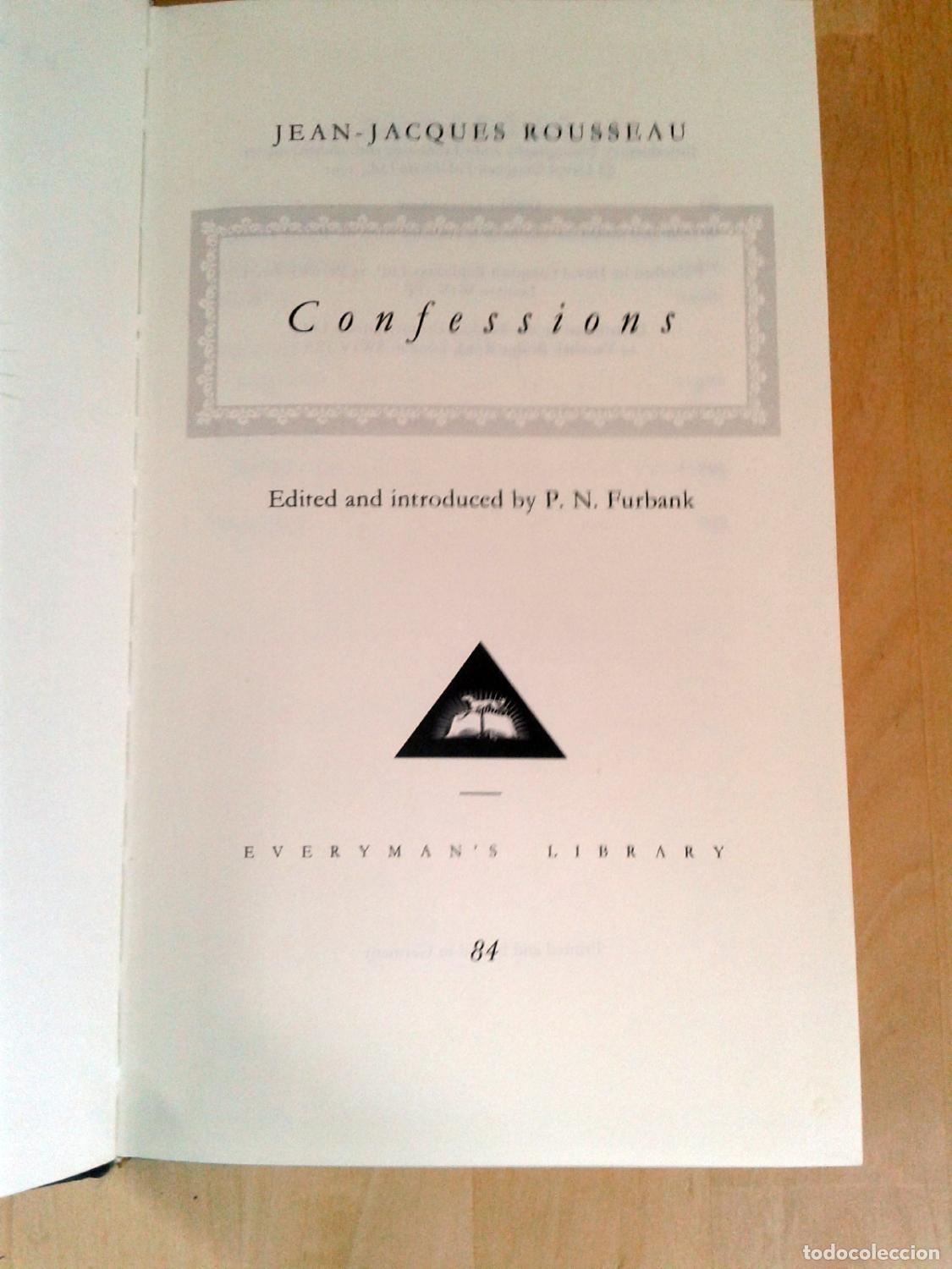 Libros: Rousseau, Jean-jacques - CONFESSIONS - Foto 2