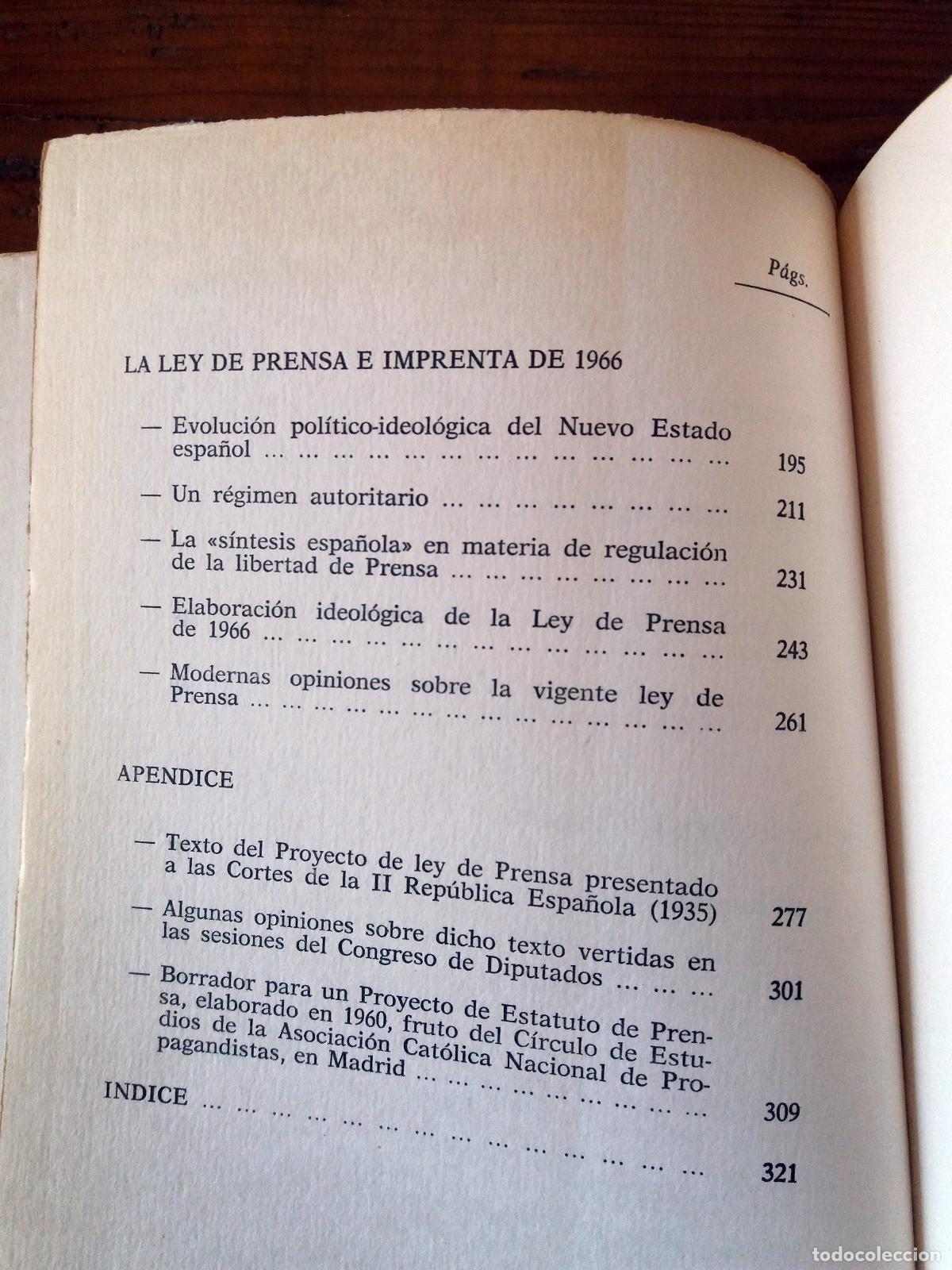 Libros: Manuel Fern&aacute;ndez Areal - EL CONTROL DE LA PRENSA EN ESPA&Ntilde;A - Foto 2