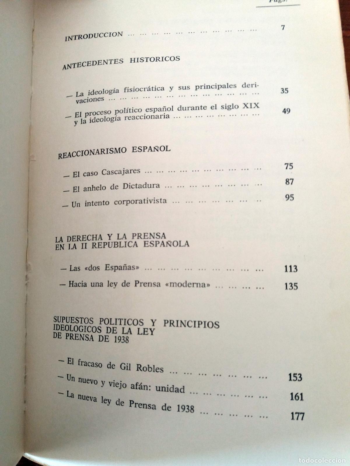 Libros: Manuel Fern&aacute;ndez Areal - EL CONTROL DE LA PRENSA EN ESPA&Ntilde;A - Foto 5