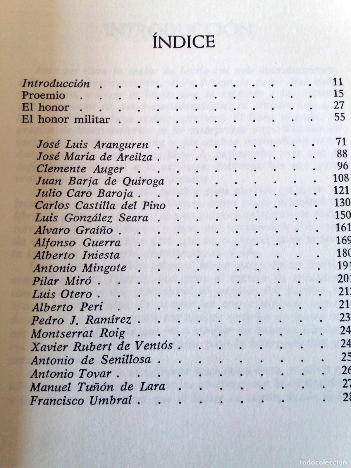 Libros: Jos&eacute; Luis Pitarch - EL HONOR Y EL HONOR MILITAR - Foto 4