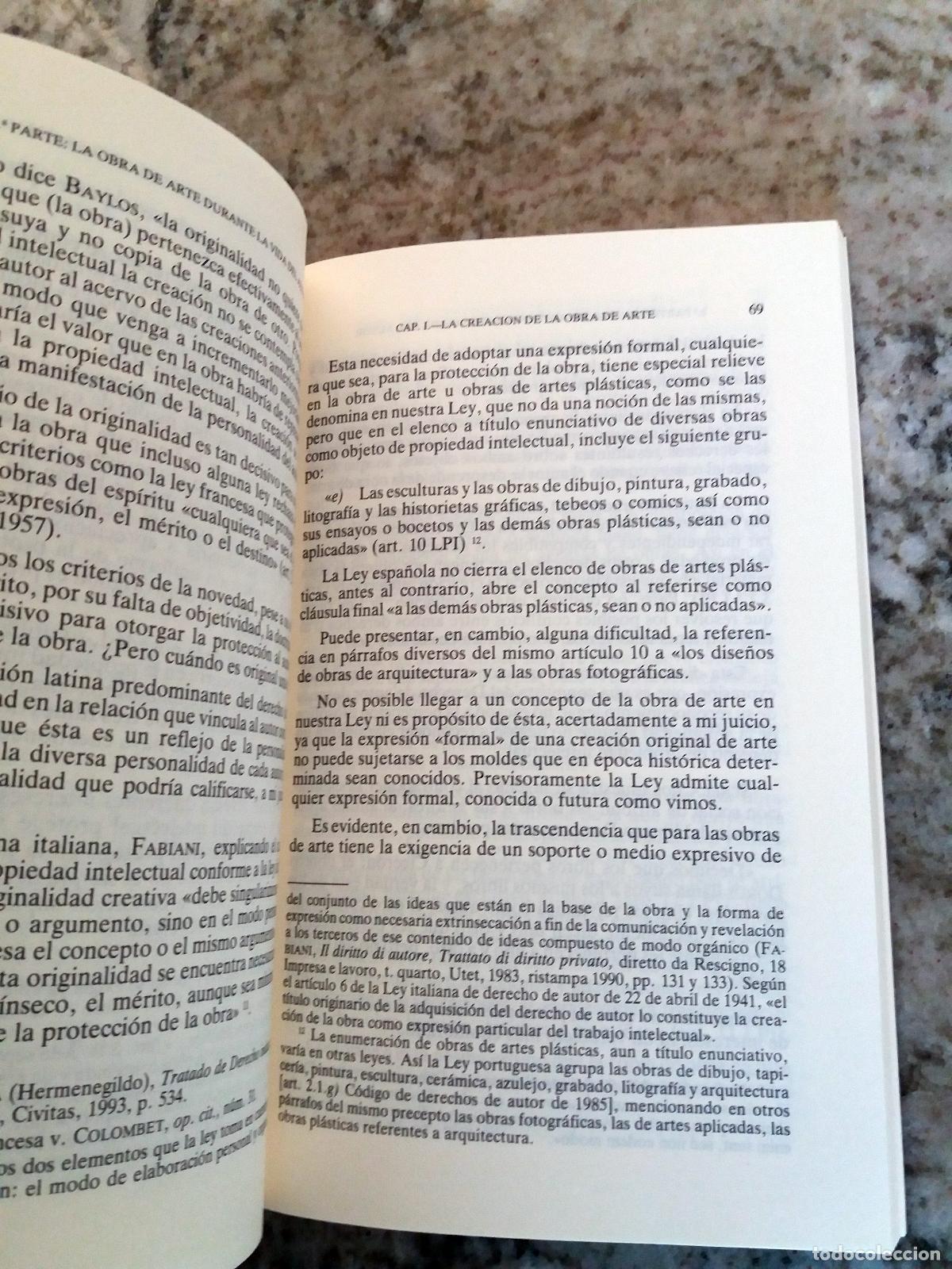 Libros: Diego Espin Canovas - LOS DERECHOS DEL AUTOR DE OBRAS DE ARTE - Foto 2