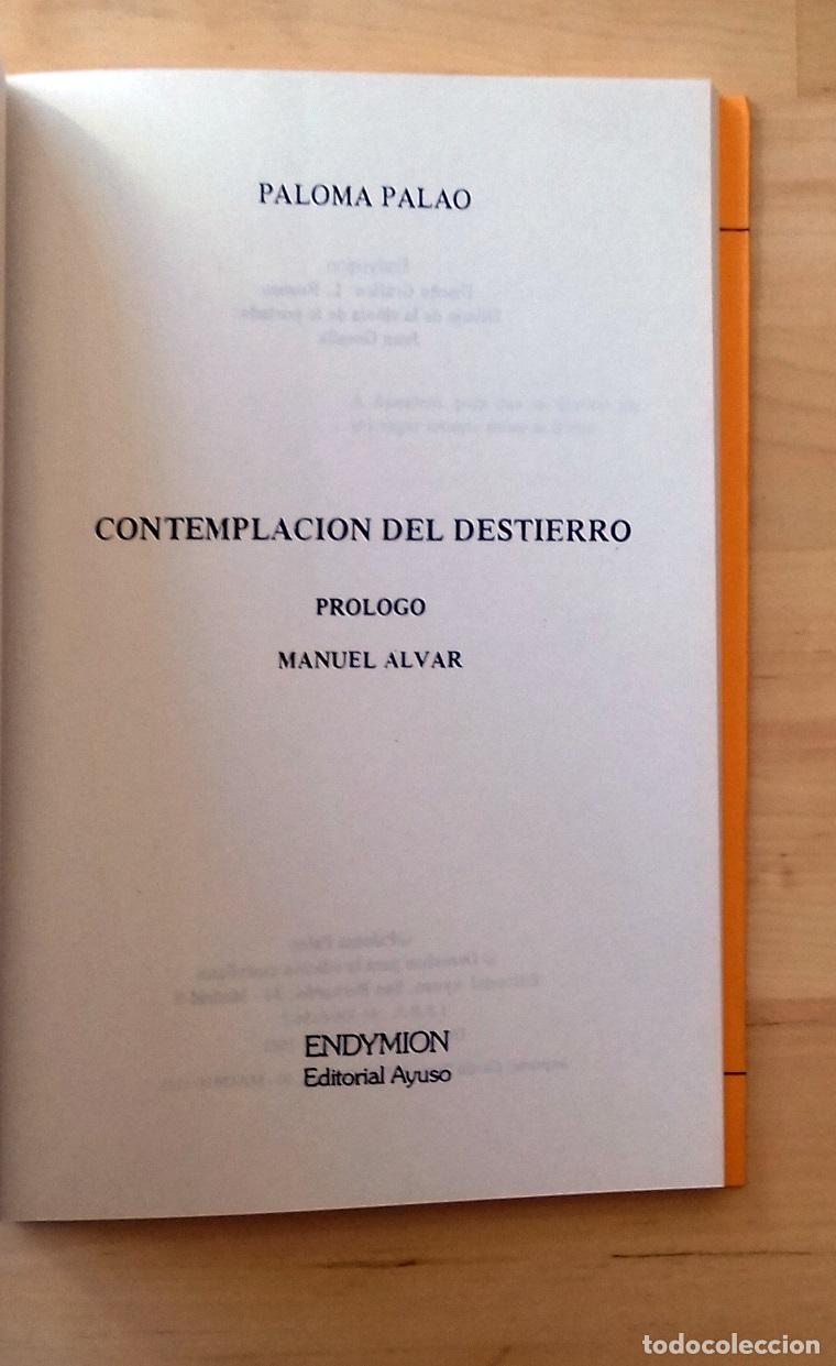 Libros: Paloma Palao - CONTEMPLACI&Oacute;N DEL DESTIERRO - Foto 2