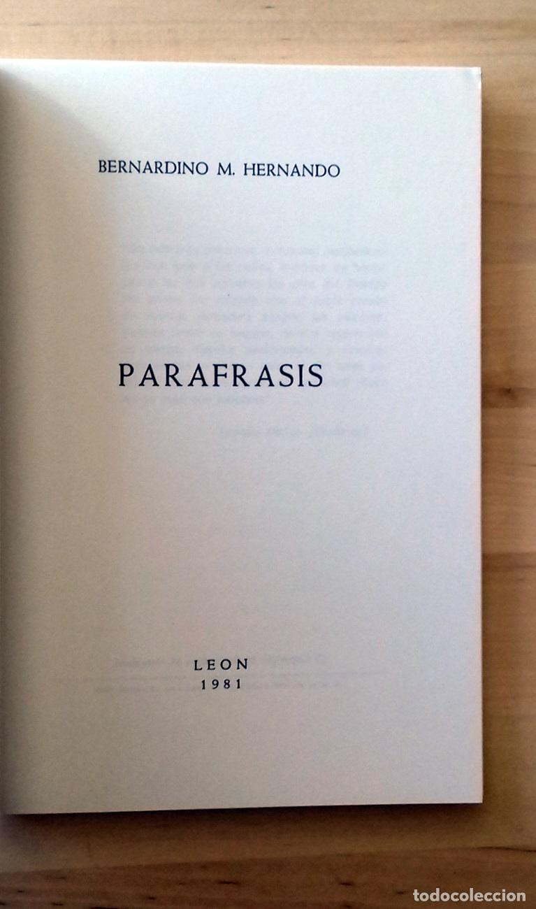 Libros: Bernardino M. Hernando - PARAFRASIS - Foto 2