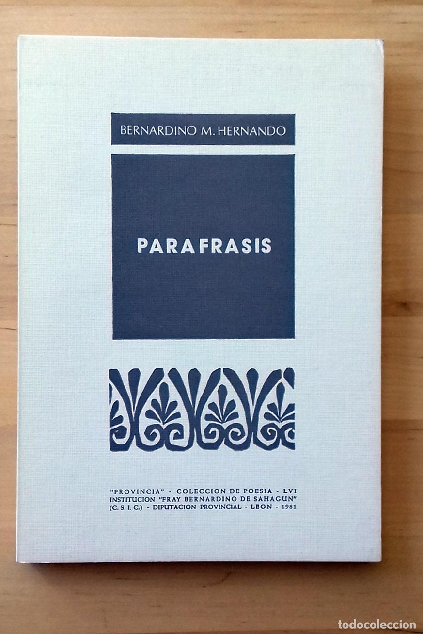 Libros: Bernardino M. Hernando - PARAFRASIS - Foto 1
