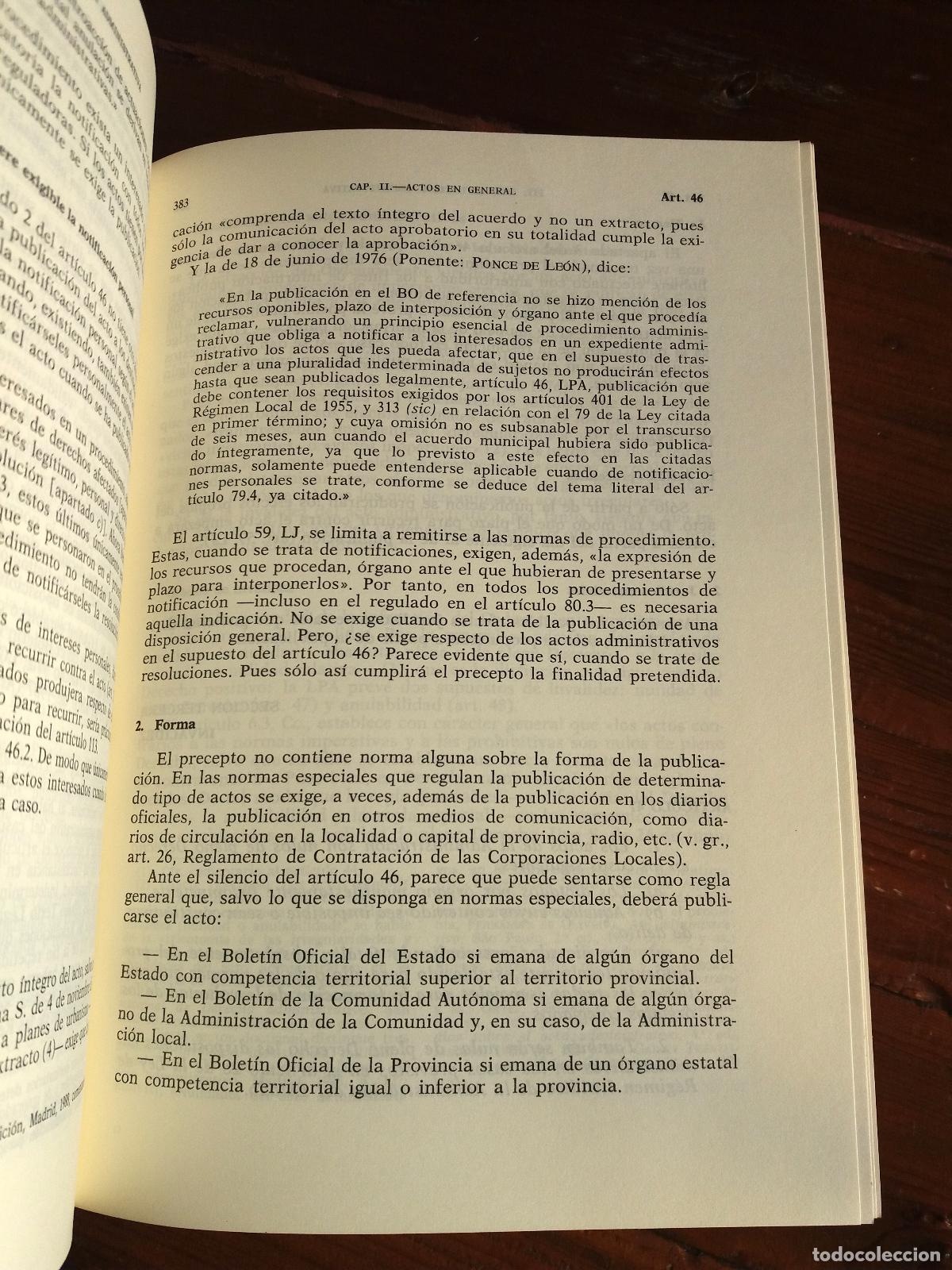 Libros: Gonz&aacute;lez P&eacute;rez, Jes&uacute;s - Comentarios a la ley de procedimiento administrativo - Foto 2