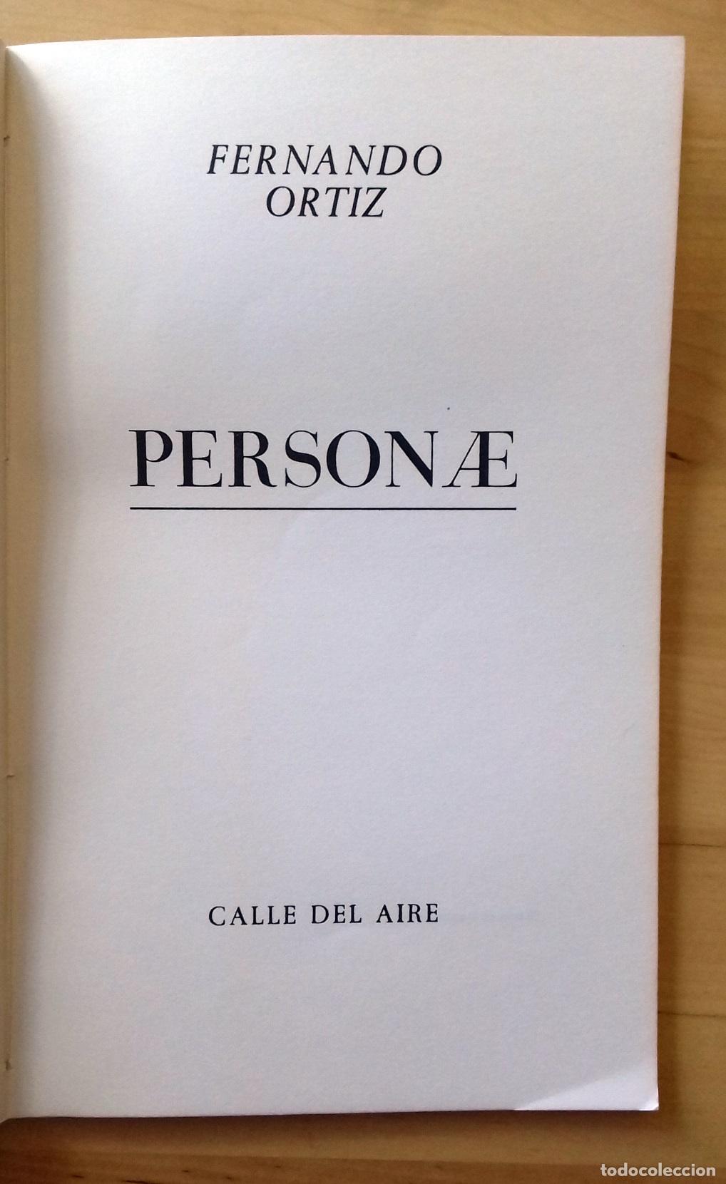 Libros: Fernando Ortiz - PERSONAE - Foto 2