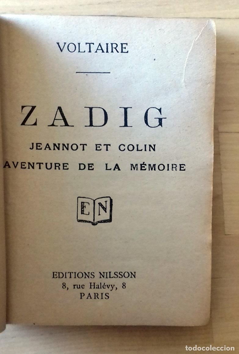 Libros: Voltaire - ZADIG. JEANNOT ET COLIN. AVENTURE DE LA MEMOIRE - Foto 2