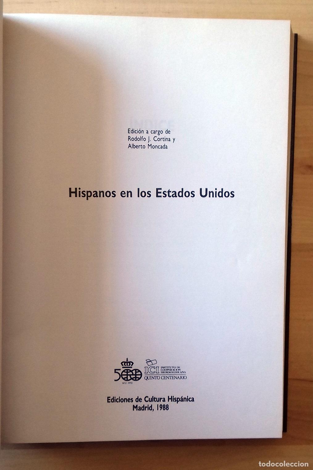 Libros: VV.AA. - HISPANOS EN LOS ESTADOS UNIDOS - Foto 3