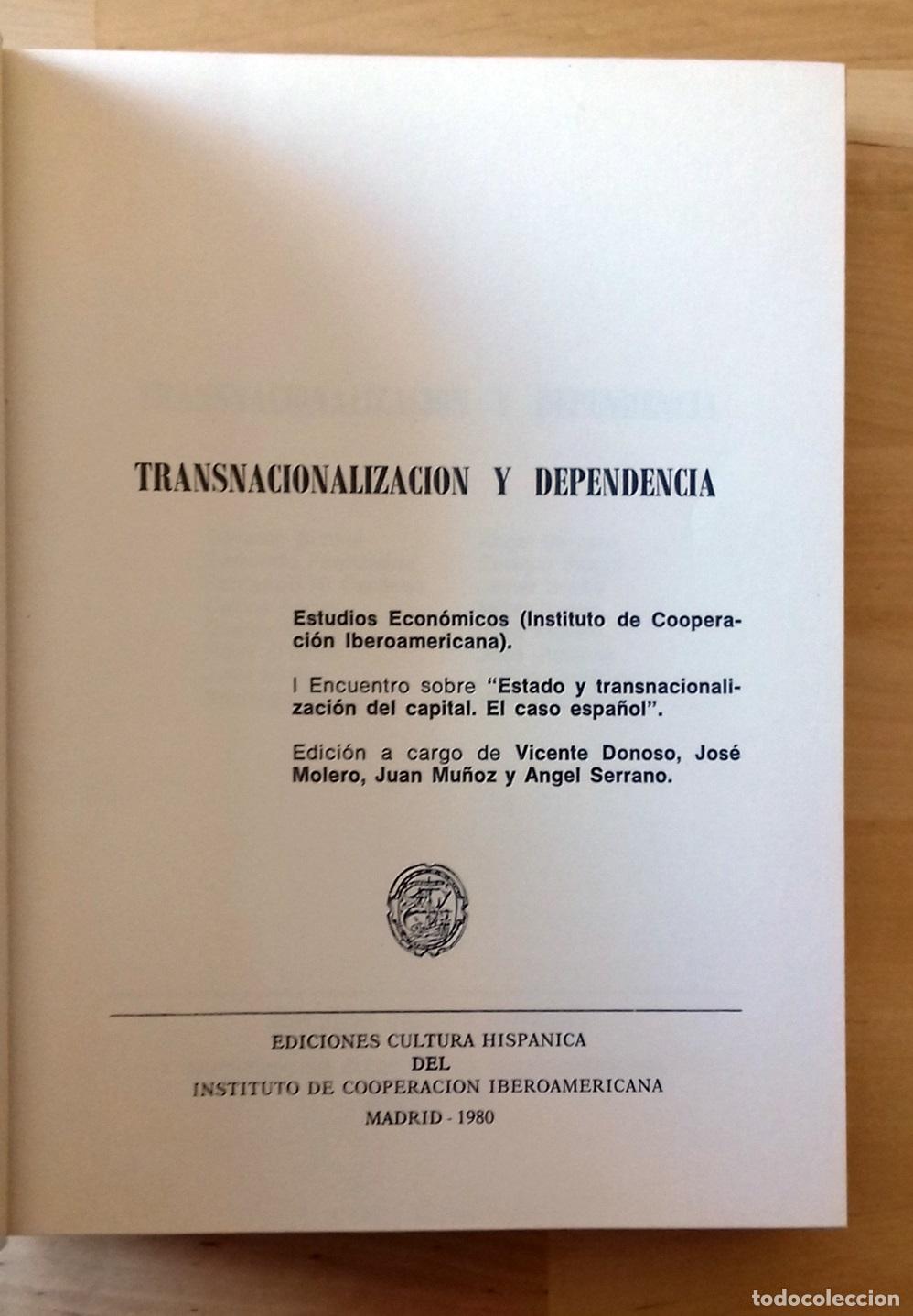 Libros: VV.AA. - TRANSNACIONALIZACI&Oacute;N Y DEPENDENCIA - Foto 2