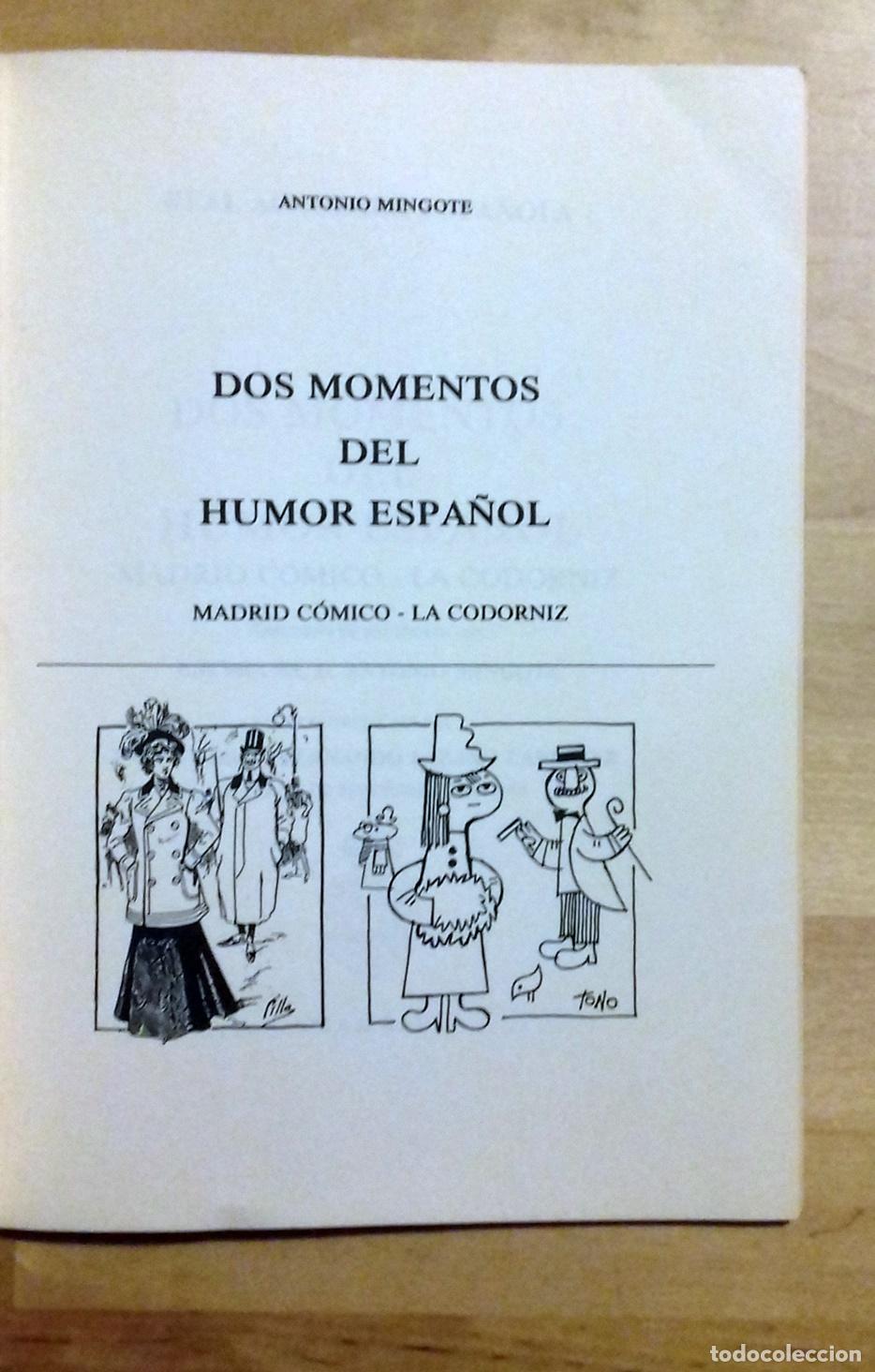 Libros: Antonio Mingote - DOS MOMENTOS DEL HUMOR ESPA&Ntilde;OL. MADRID C&Oacute;MICO. LA CODORNIZ - Foto 3
