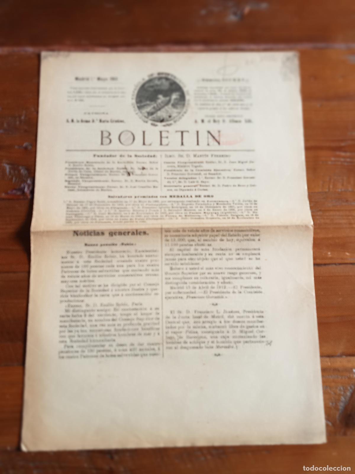 books: vvaa - BOLETIN DE LA SOCIEDAD ESPA&Ntilde;OLA DE SALVAMENTO DE NAUFRAGOS. n&ordm; CCCXXV. 1 de Mayo 1912