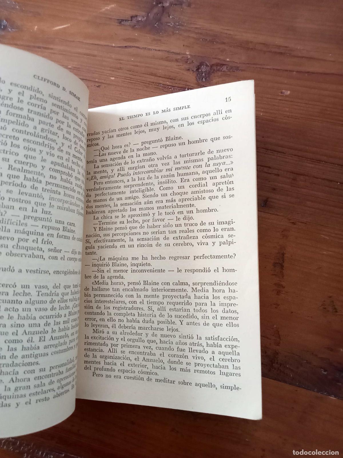 Libros: Clifford D. Simak - EL TIEMPO ES LO MAS SIMPLE - Foto 2