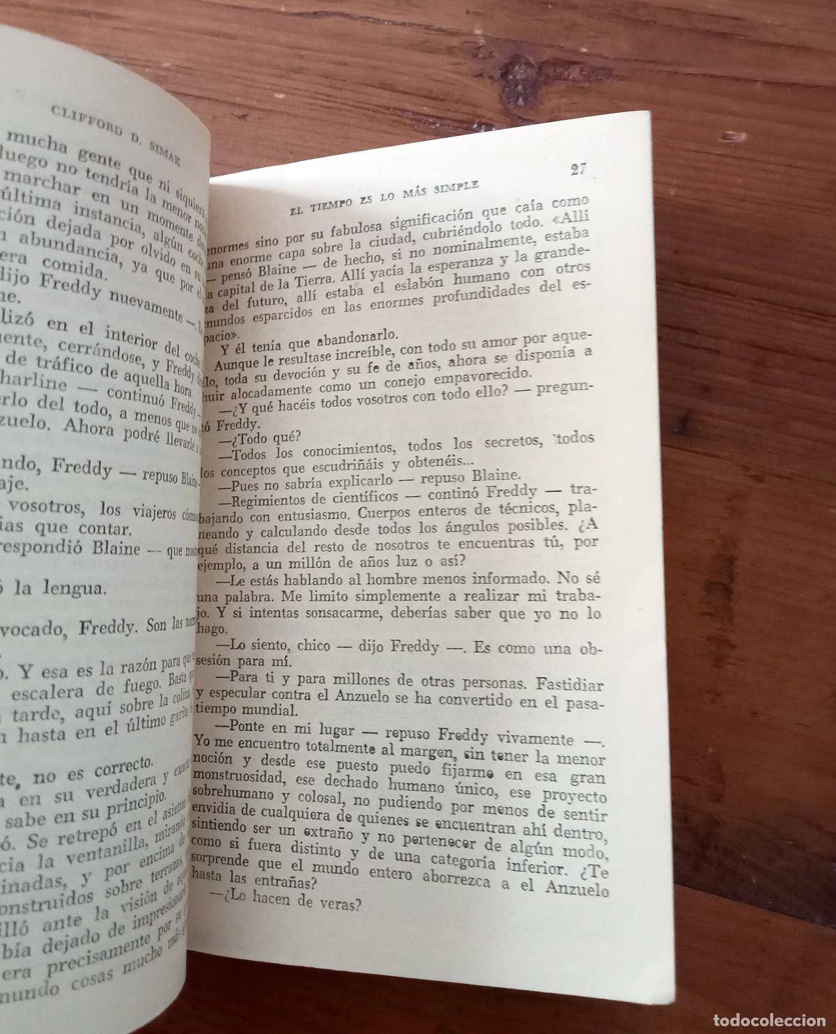 Libros: Clifford D. Simak - EL TIEMPO ES LO MAS SIMPLE - Foto 3