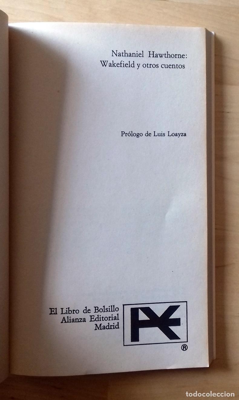 Libros: Nathaniel Hawthorne - WAKEFIELD Y OTROS CUENTOS - Foto 2