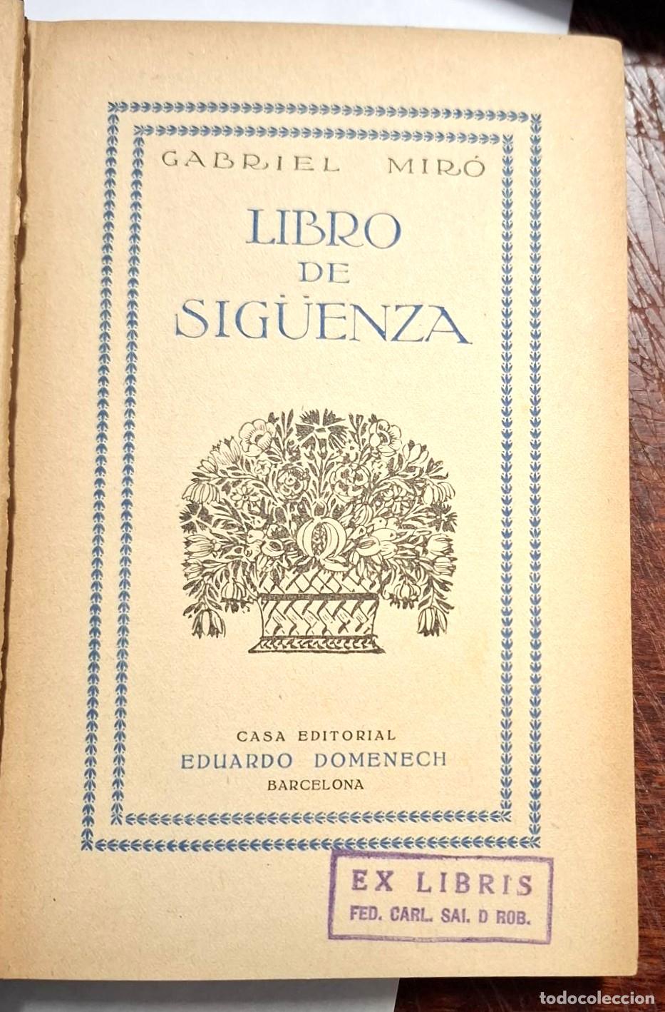 Libros: Gabriel Mir&oacute; - LIBRO DE SIG&Uuml;ENZA - Foto 2