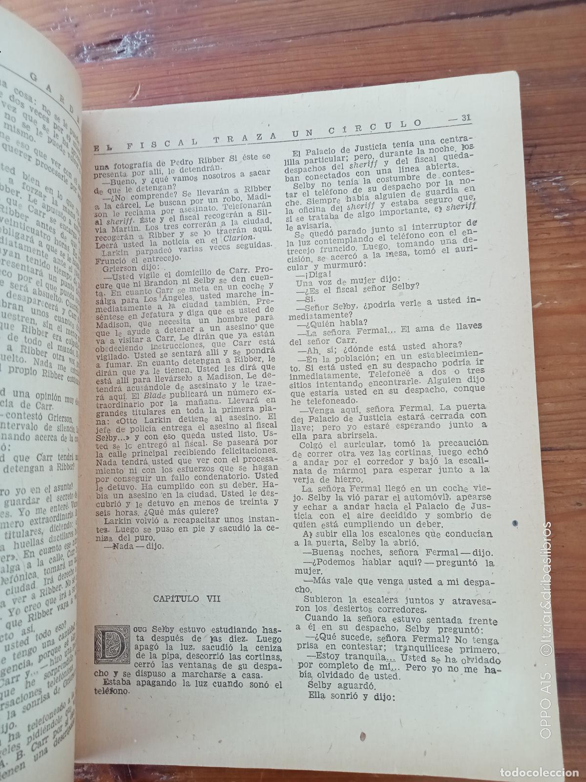Libros: Erle Stanley Gardner - EL FISCAL TRAZA UN C&Iacute;RCULO. n&ordm; 199 - Foto 2