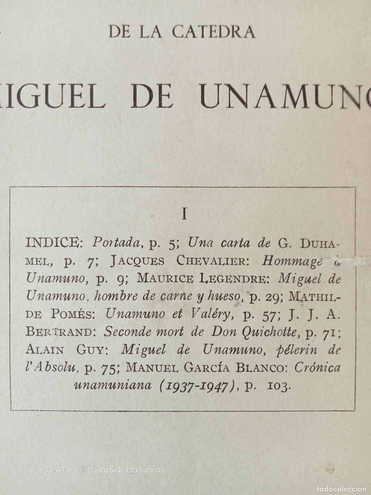 Libros: vvaa - CUADERNOS DE LA C&Aacute;TEDRA MIGUEL DE UNAMUNO. I - Foto 3