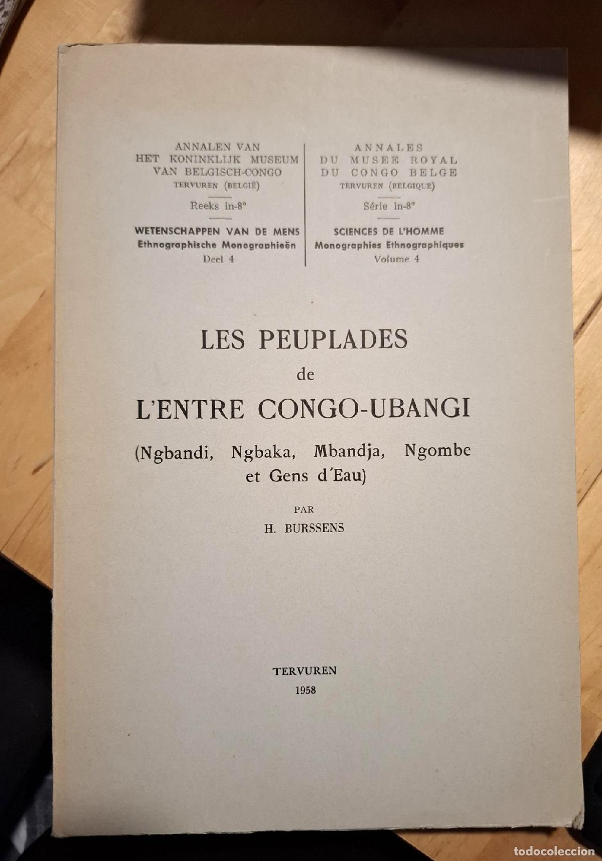 Livros em segunda m&atilde;o: H. Burssens - LES PEUPLADES DE L'ENTRE CONGO-UBANGI (NGBANDI, NGBAKA, MBANDJA, NGOMBE ET GENS D'EAU