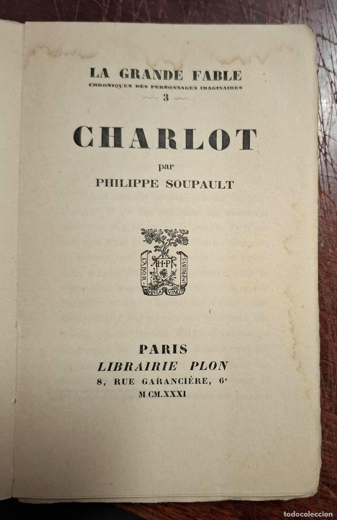Libros: Philippe Soupault - CHARLOT - Foto 2