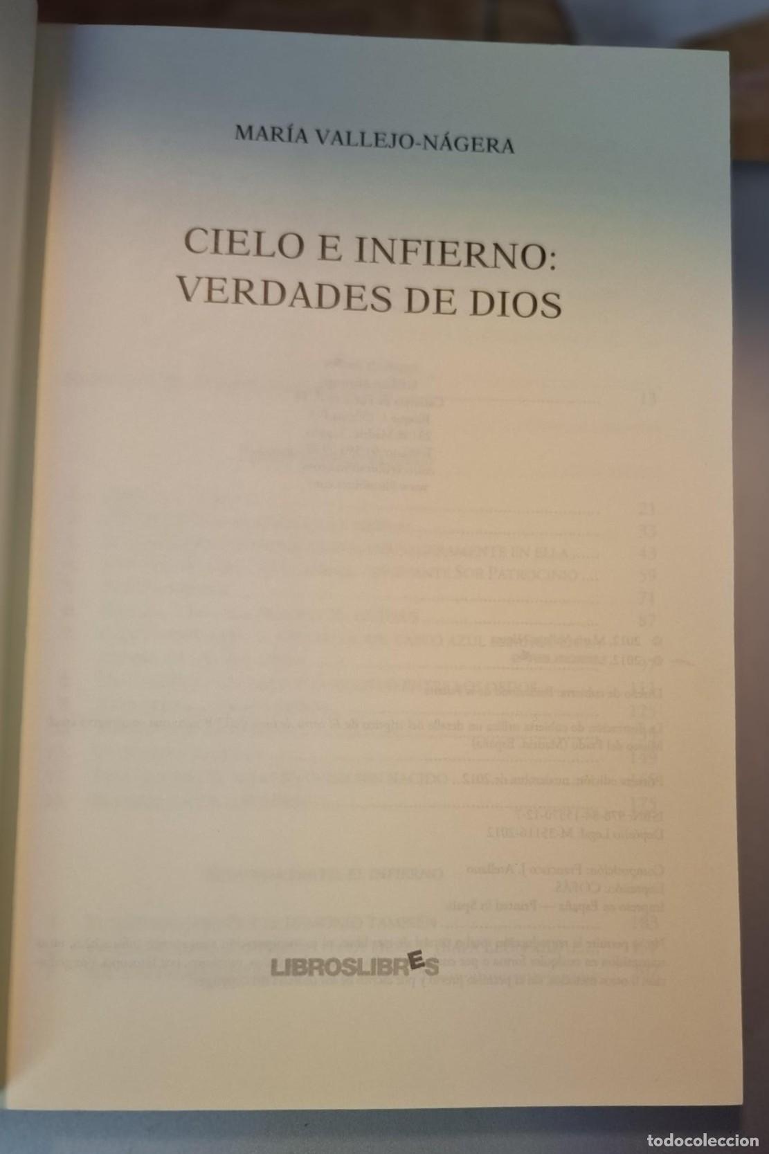 Libros: Mar&iacute;a Vallejo N&aacute;gera - CIELO E INFIERNO: VERDADES DE DIOS - Foto 2