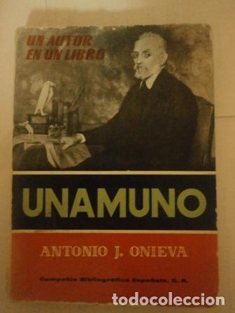 Libros: UNAMUNO - Antonio J. Onieva