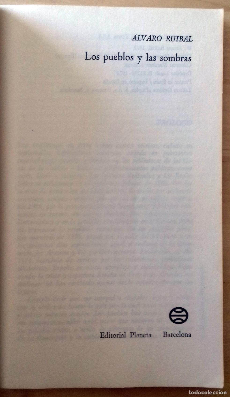 Libros: Alvaro Ruibal - LOS PUEBLOS Y LAS SOMBRAS - Foto 8