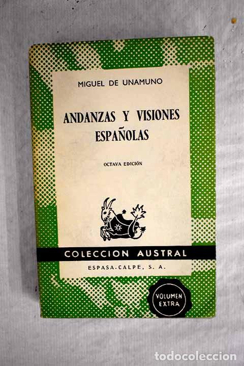 Libros: Andanzas y visiones espa&ntilde;olas.- Unamuno, Miguel de