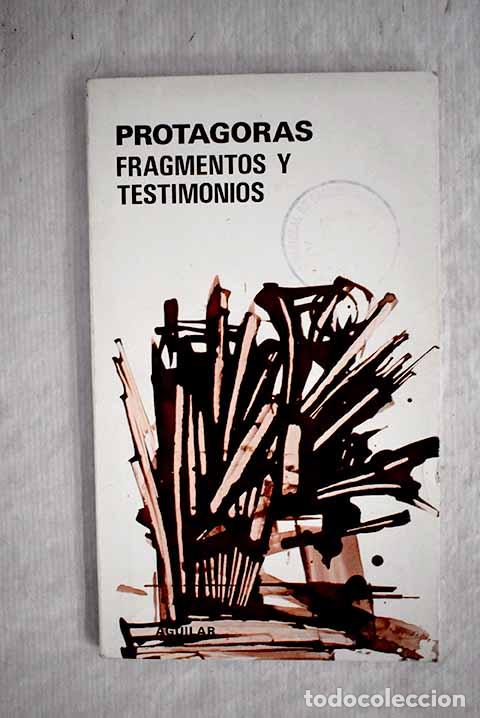 Libros: Fragmentos y testimonios.- Prot&aacute;goras - Foto 1