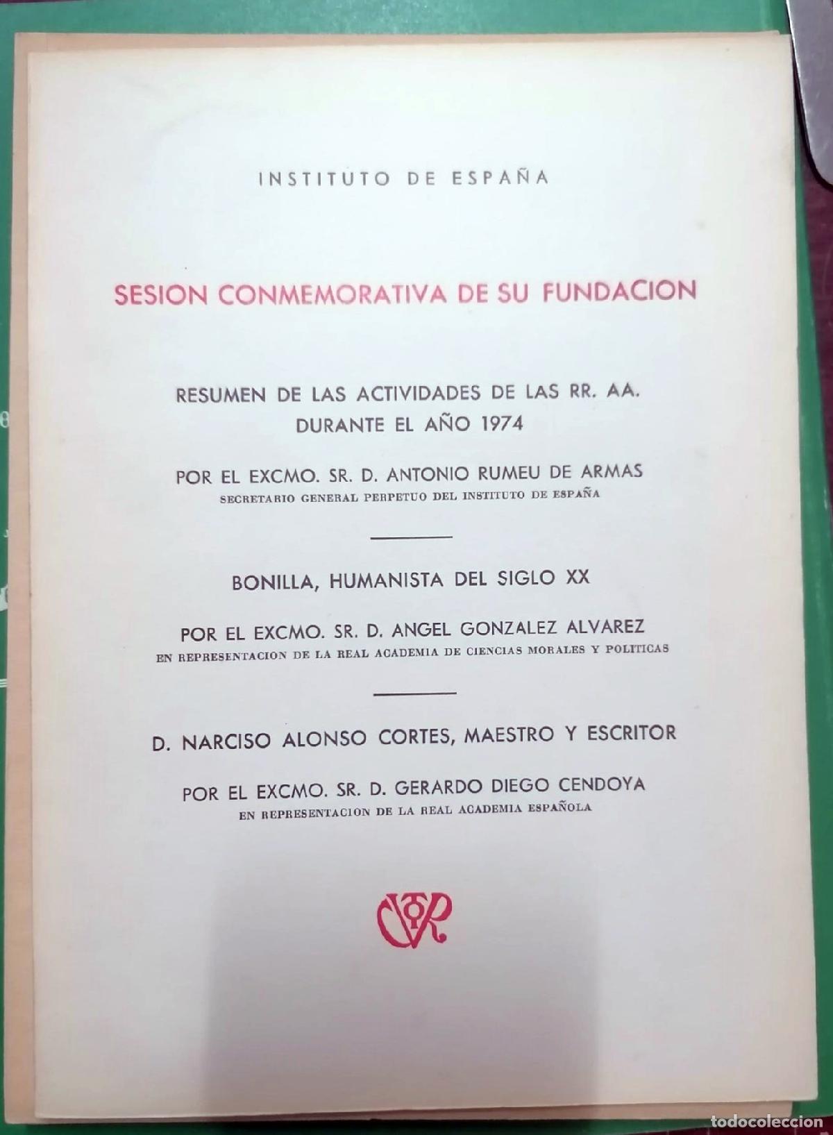 B&uuml;cher: Antonio Rumeu de Armas y otros - SESI&Oacute;N CONMEMORATIVA DE SU FUNDACI&Oacute;N