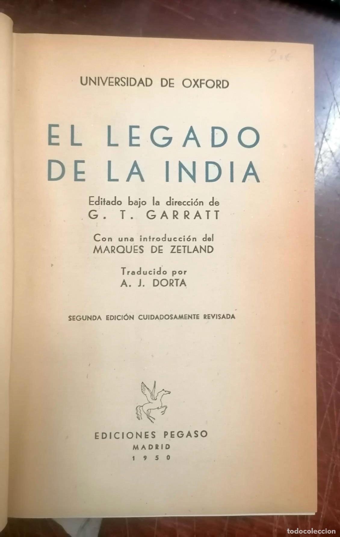 Libros: VV.AA - EL LEGADO DE LA INDIA - Foto 4