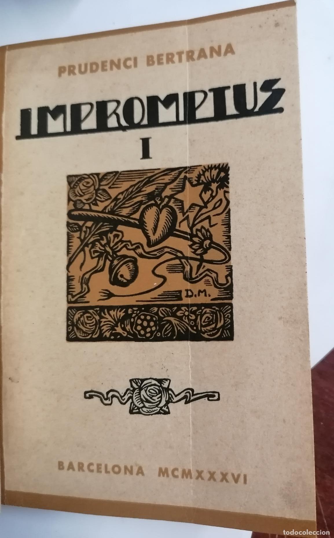 Libros: Prudenci Bertrana - IMPROMPTUS I - Foto 2