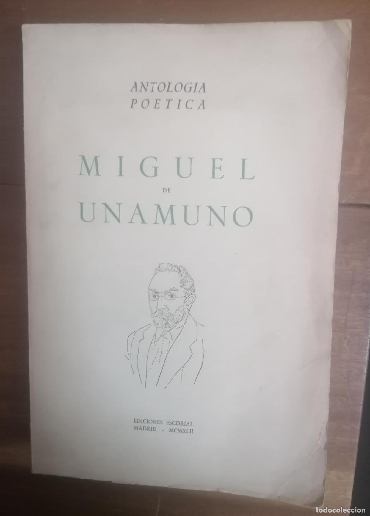 Libros: Miguel De Unamuno - ANTOLOGIA POETICA - Foto 1