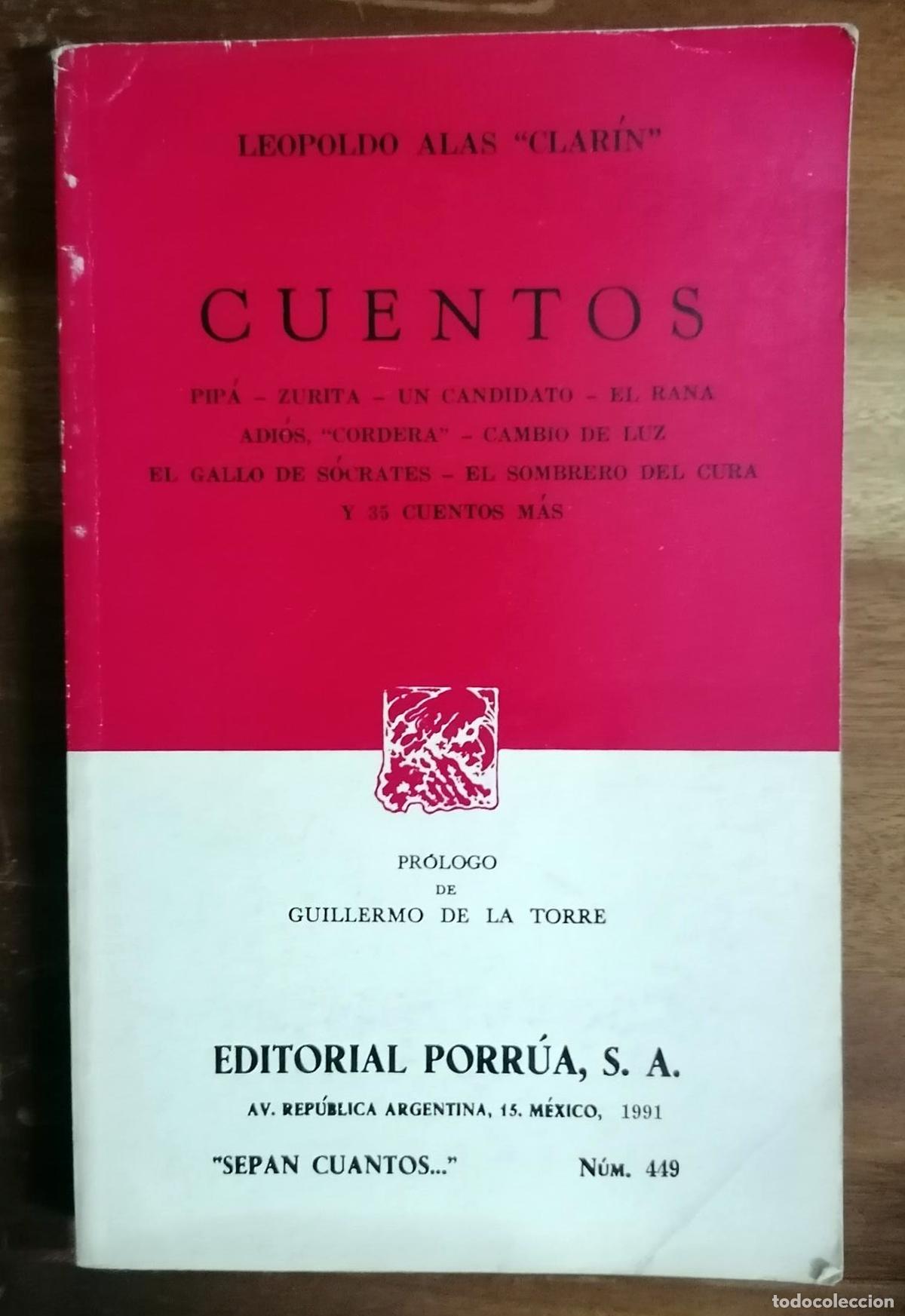 Libri di seconda mano: Leopoldo alas Clar&iacute;n - CUENTOS