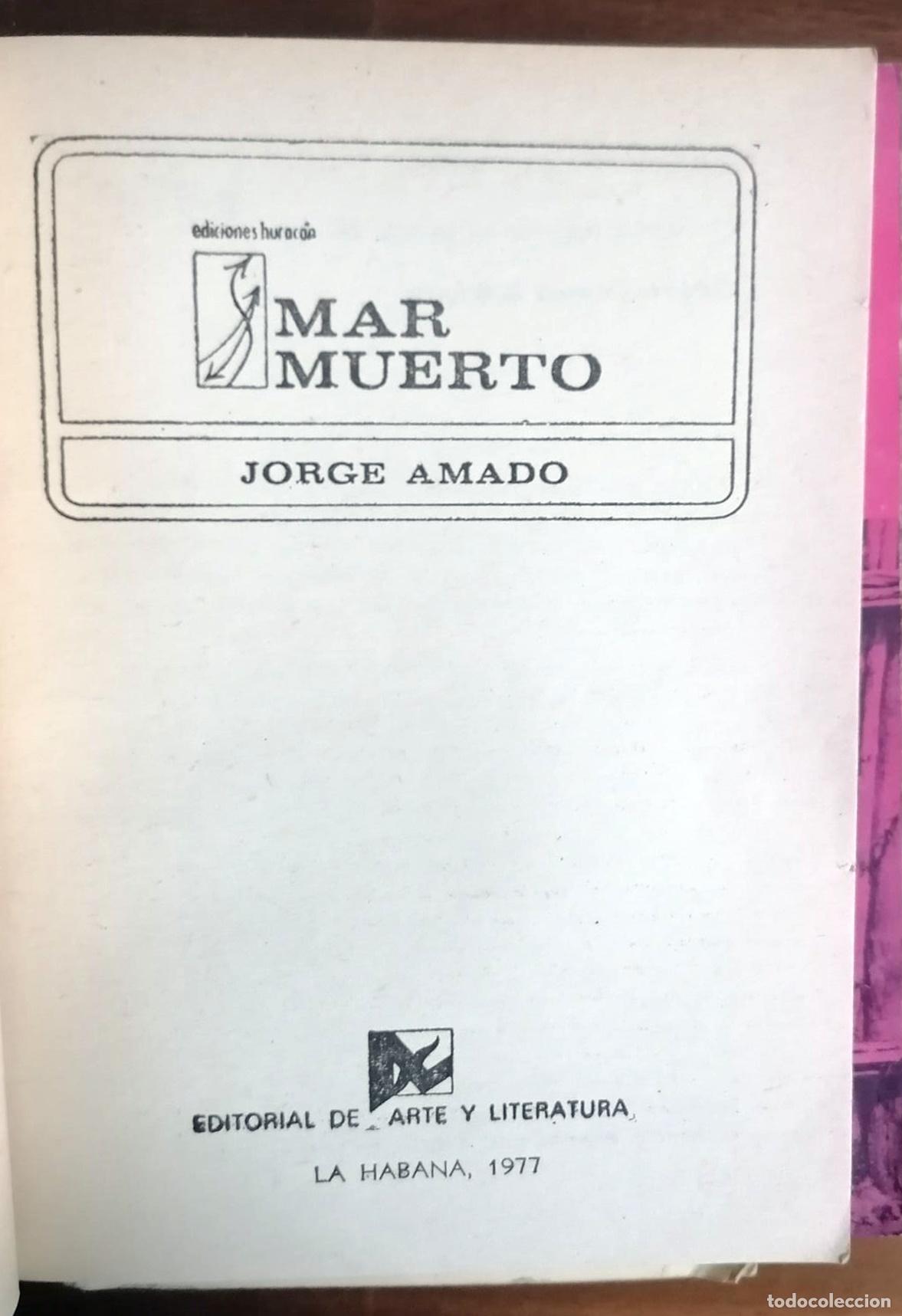 Libros: Jorge Amado - MAR MUERTO - Foto 2