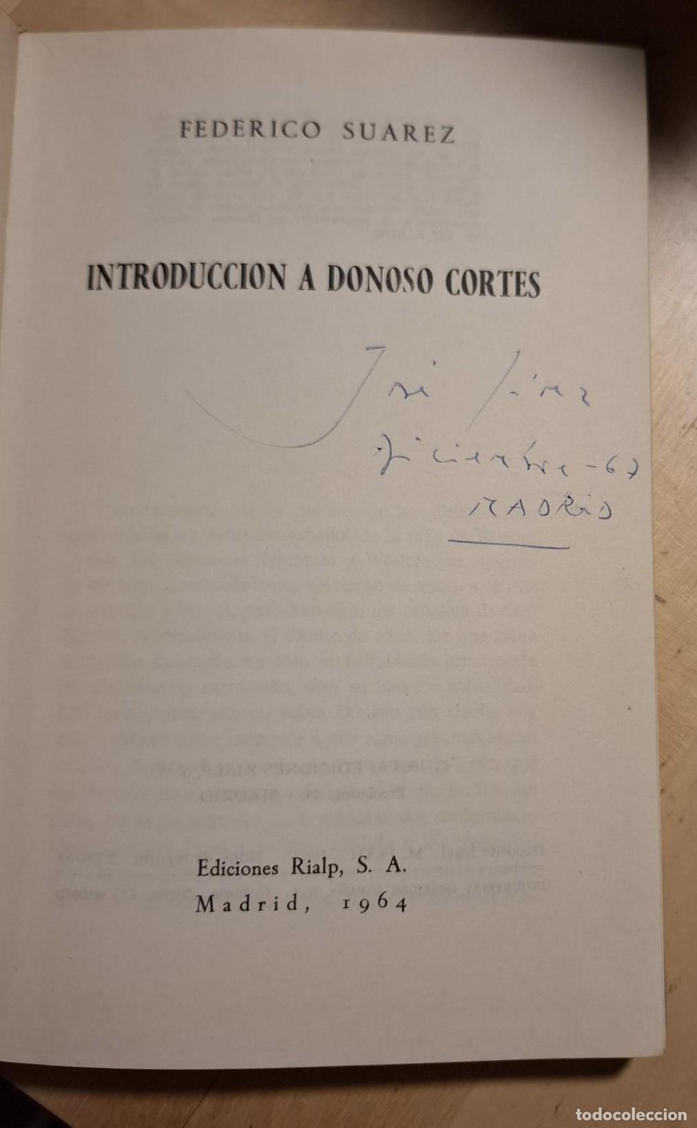 Libros: Federico Su&aacute;rez - INTRODUCCI&Oacute;N A DONOSO CORT&Eacute;S - Foto 2