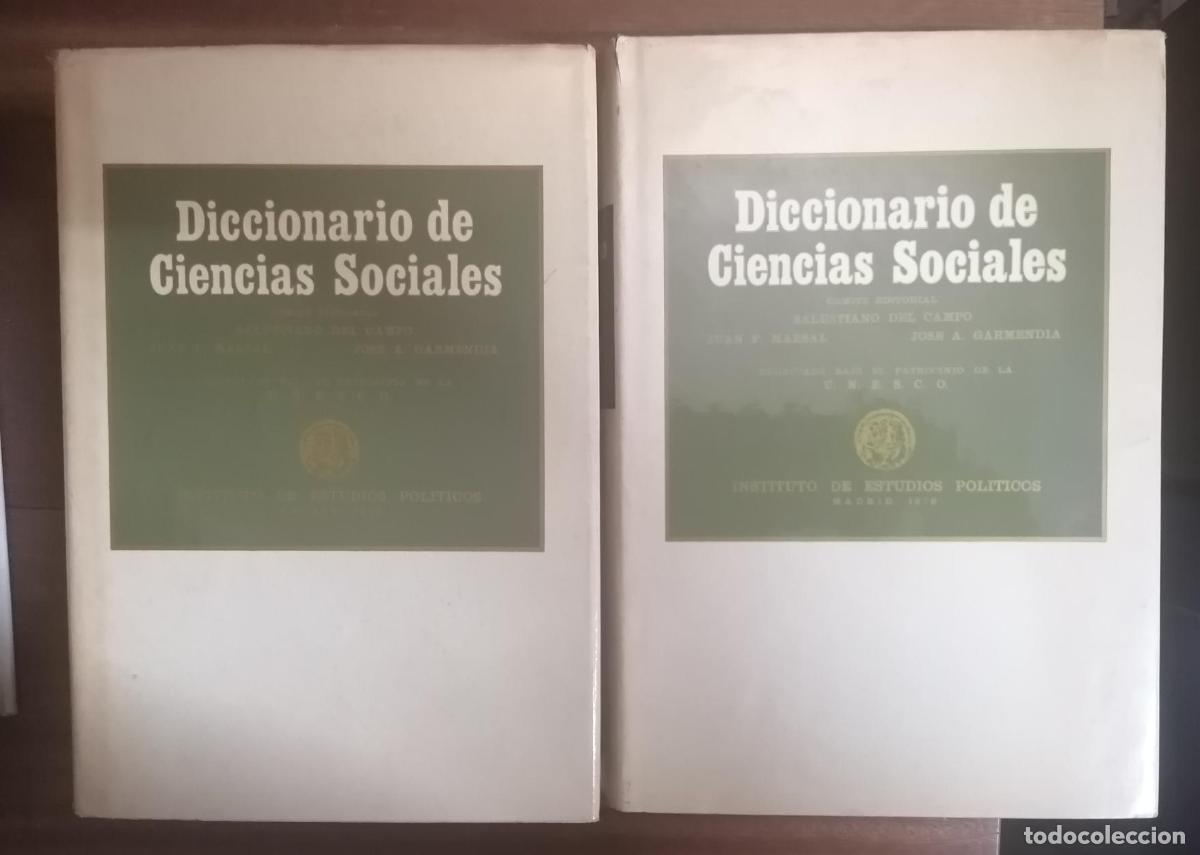 Libros: VV.AA - DICCIONARIO DE CIENCIAS SOCIALES. (Obra Completa. I y II)