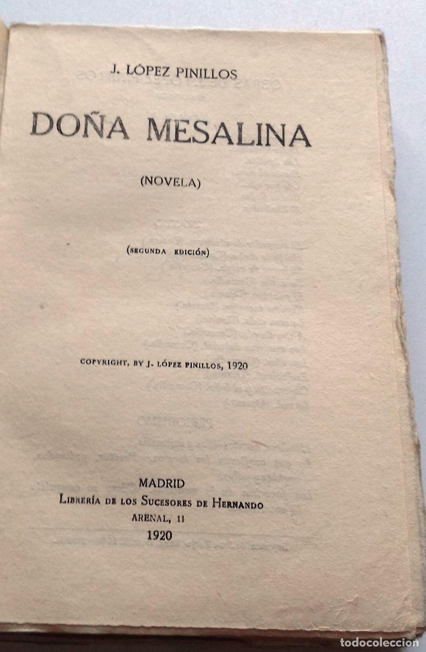Libros: L&oacute;pez Pinillos, J. - DO&Ntilde;A MESALINA - Foto 2
