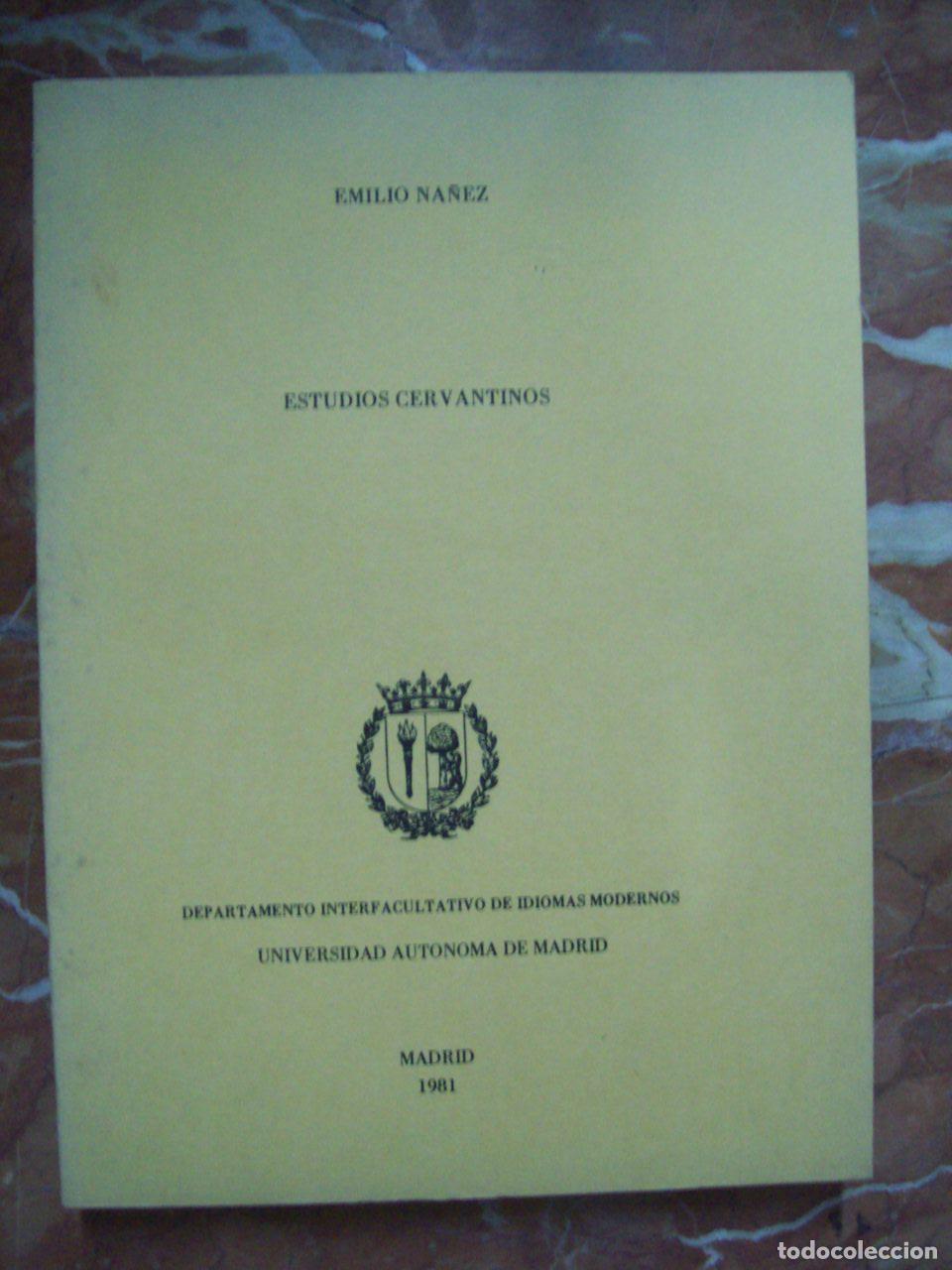 Livres: Na&ntilde;ez, Emilio - ESTUDIOS CERVANTINOS