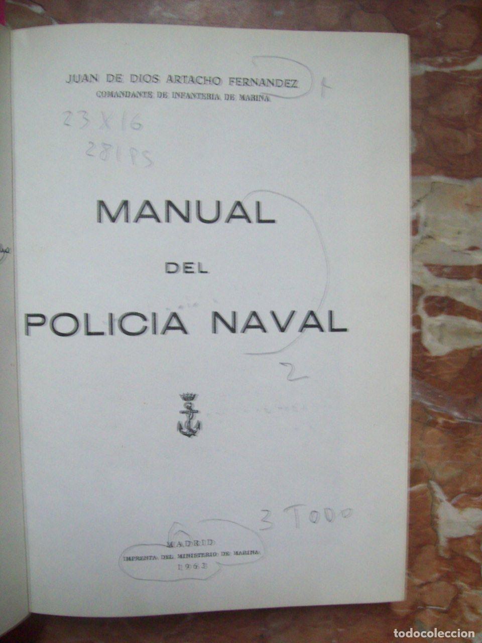 B&uuml;cher: Artacho Fern&aacute;ndez, Juan de Dios - MANUAL DE POLIC&Iacute;A NAVAL