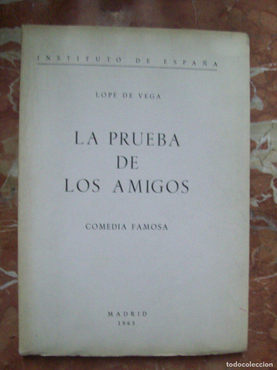 Libros: Lope de vega - LA PRUEBA DE LOS AMIGOS - Foto 1