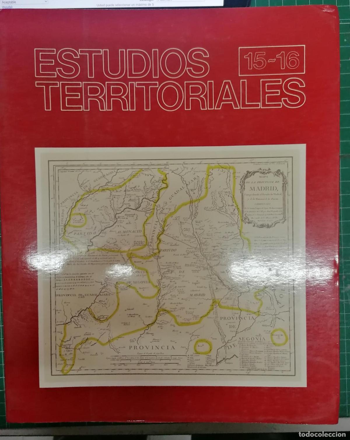 books: VV.AA. - ESTUDIOS TERRITORIALES, 15-16