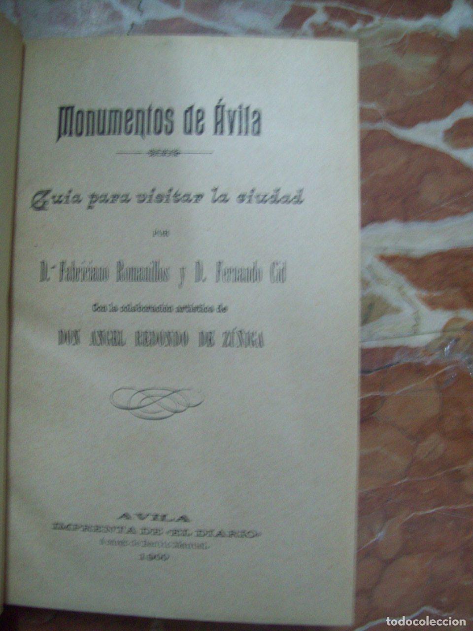 Livres: Romanillos, Fabriciano, Fernando Gil y Angel Redondo de Z&uacute;&ntilde;iga - MONUMENTOS DE &Aacute;VILA. GU&Iacute;A PARA VISI