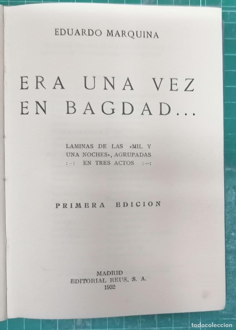 Libros: Marquina, Eduardo - ERA UNA VEZ EN BAGDAD - Foto 2